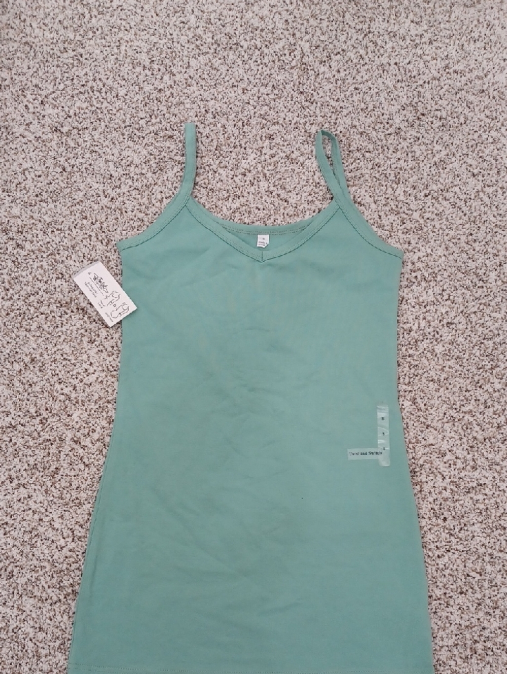 Women's Mint Green Camisole Twist And Swtich Tank Top Size Small
